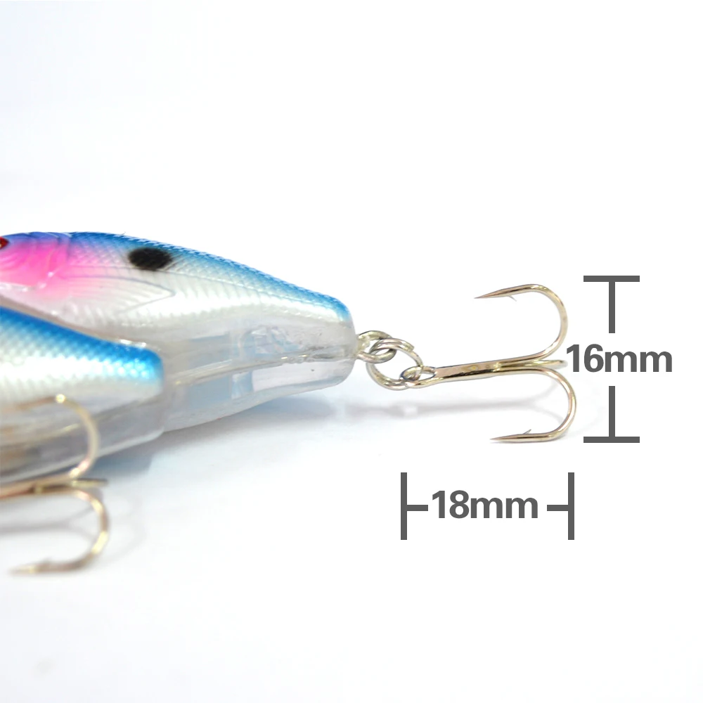 5 шт. групповая приманка для рыбы рыболовные приманки 18 г 9 7 см окуня черные крючки