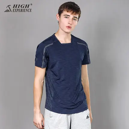 Высокие EXPERIENC футболки для мужчин беговые с короткими рукавами бесплатная