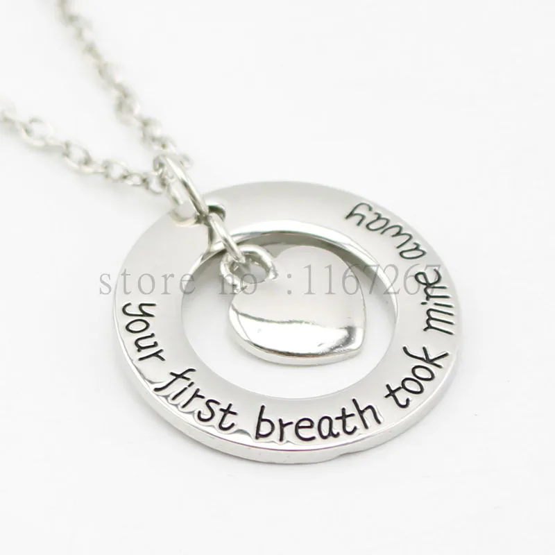 Новое поступление 2015 штампованное ожерелье персонализированные мамы Ваш первый
