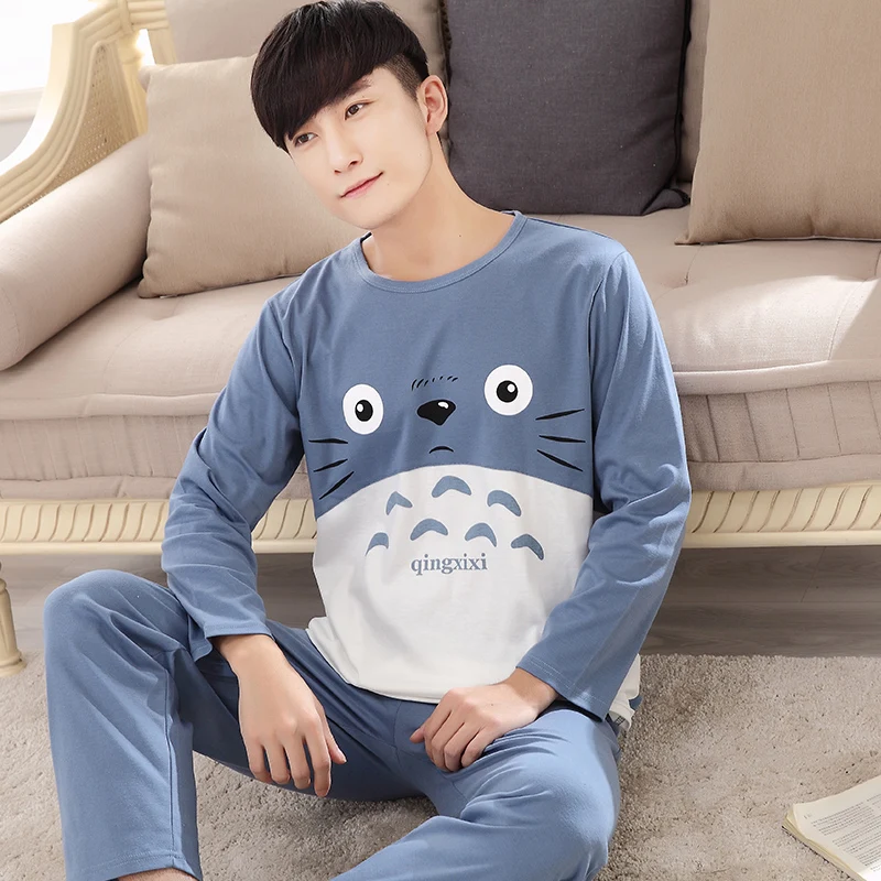 Местных Оленей 2016 Мужской Пижамы Мода Весна и Осень Мужчины Наборы Хлопка С