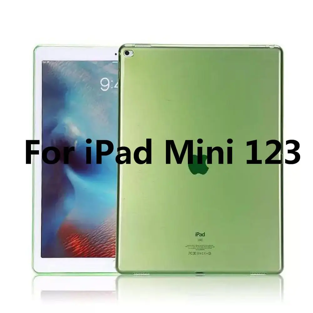 For iPad Mini 123 Для Apple iPad Mini 1 2 3 4 чехол TPU Мягкий Прозрачный бампер чехол для iPad Mini 7," ультра тонкий прозрачный силиконовый чехол A1550 - Цвет: For iPad Mini 123