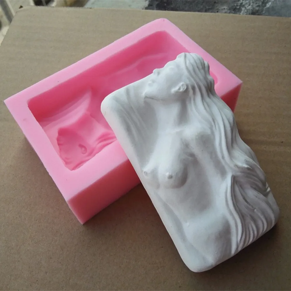 

Great-Mold Sexy Lady Silicone Soap Mold 3D Silicone Mold For Bar Soap