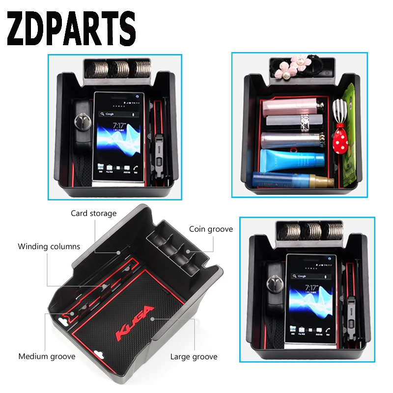 ZDPARTS 1 комплект Автомобильная центральная консоль подлокотник коробка для