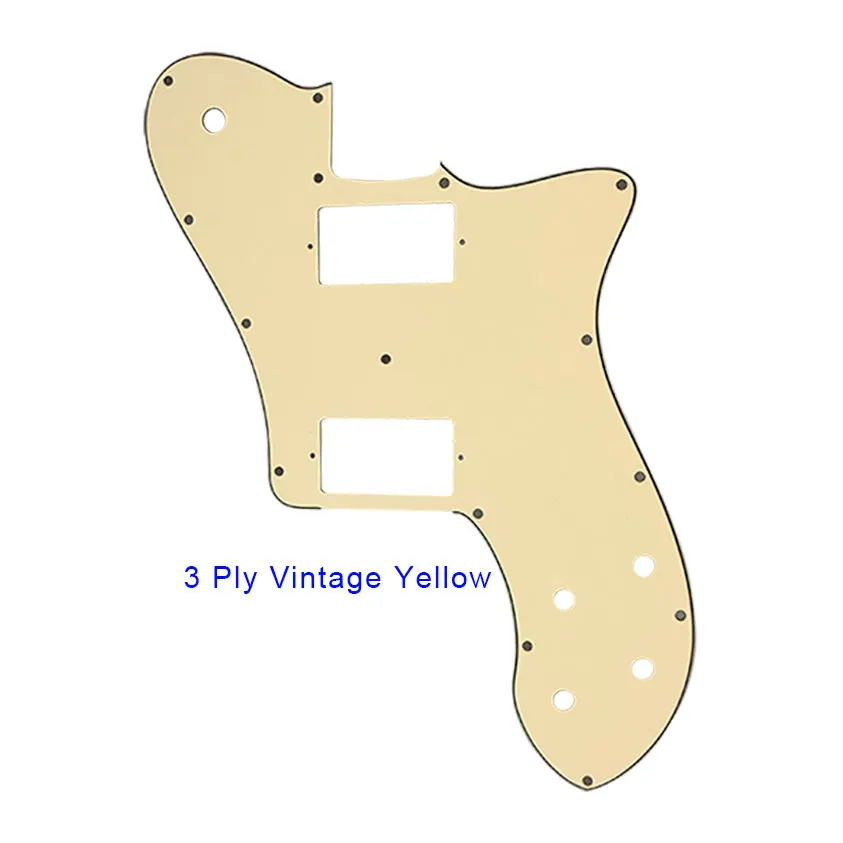 vintage yellow Pleroo гитарные части накладки для нас Fender '72 Tele Deluxe Переиздание гитары с PAF хамбакер Замена Telecaster гитары - Цвет: vintage yellow