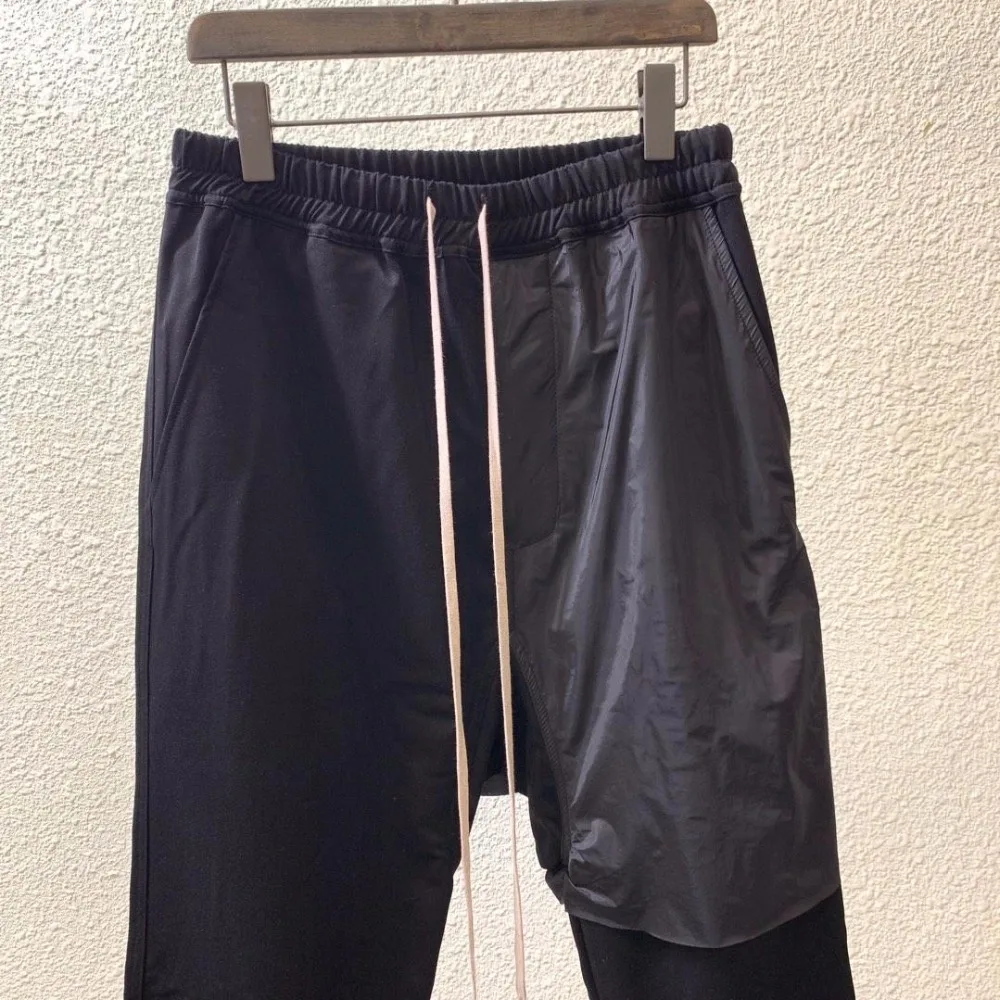 19ss Owen Seak мужские повседневные шаровары Готическая мужская одежда спортивные штаны летние женские укороченные брюки свободные черные брюки Размер XL