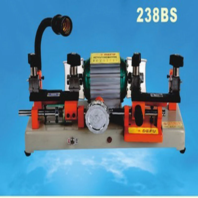 1pc 220v/50hz or 110v/60hz model 238bs key cutting machine key abloy machine double head key machine rumi seven r socks machine use rumidraw graphical program hardlock key