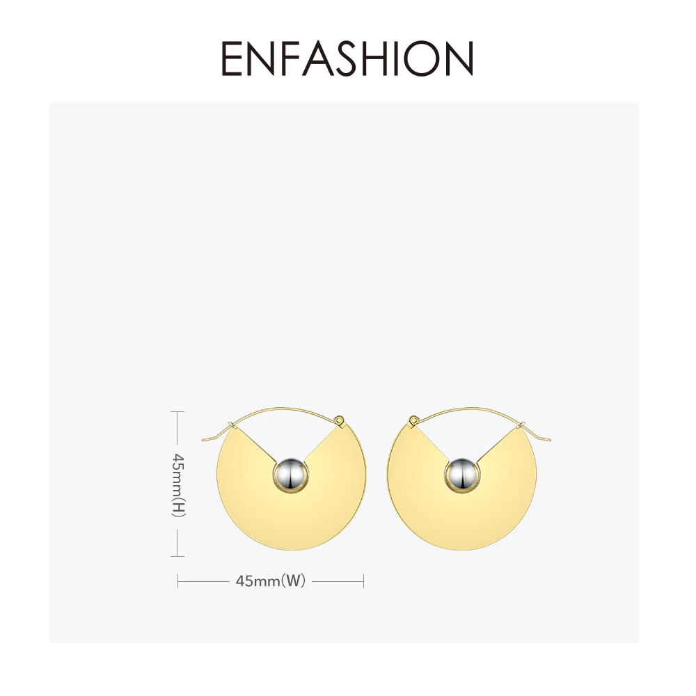 Enfashion панковские геометрические Висячие серьги для женщин массивные большие