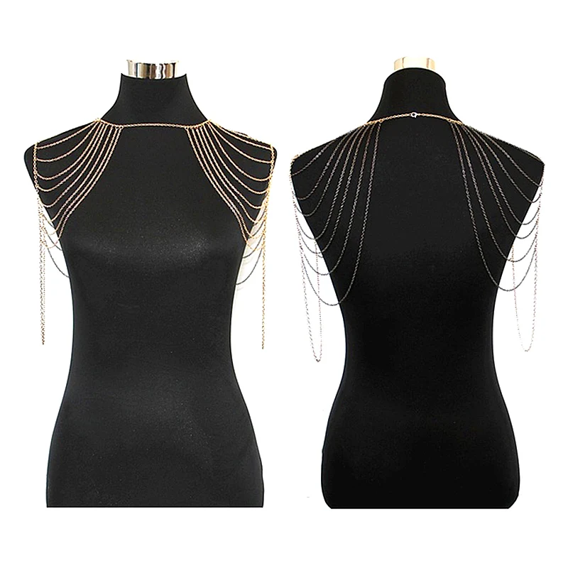 Новая мода плечо кисточкой Многослойные пляжные цепочки ожерелье CX17|chain necklace|fashion