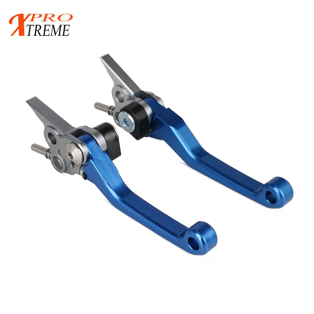 blue Ручки тормоза и сцепления, обработанные на станке с ЧПУ для Husqvarna KTM TC65 TC85 TC 65 85 350FREERIDE 250 свободный спуск R SX/XC 65 85 - Цвет: blue
