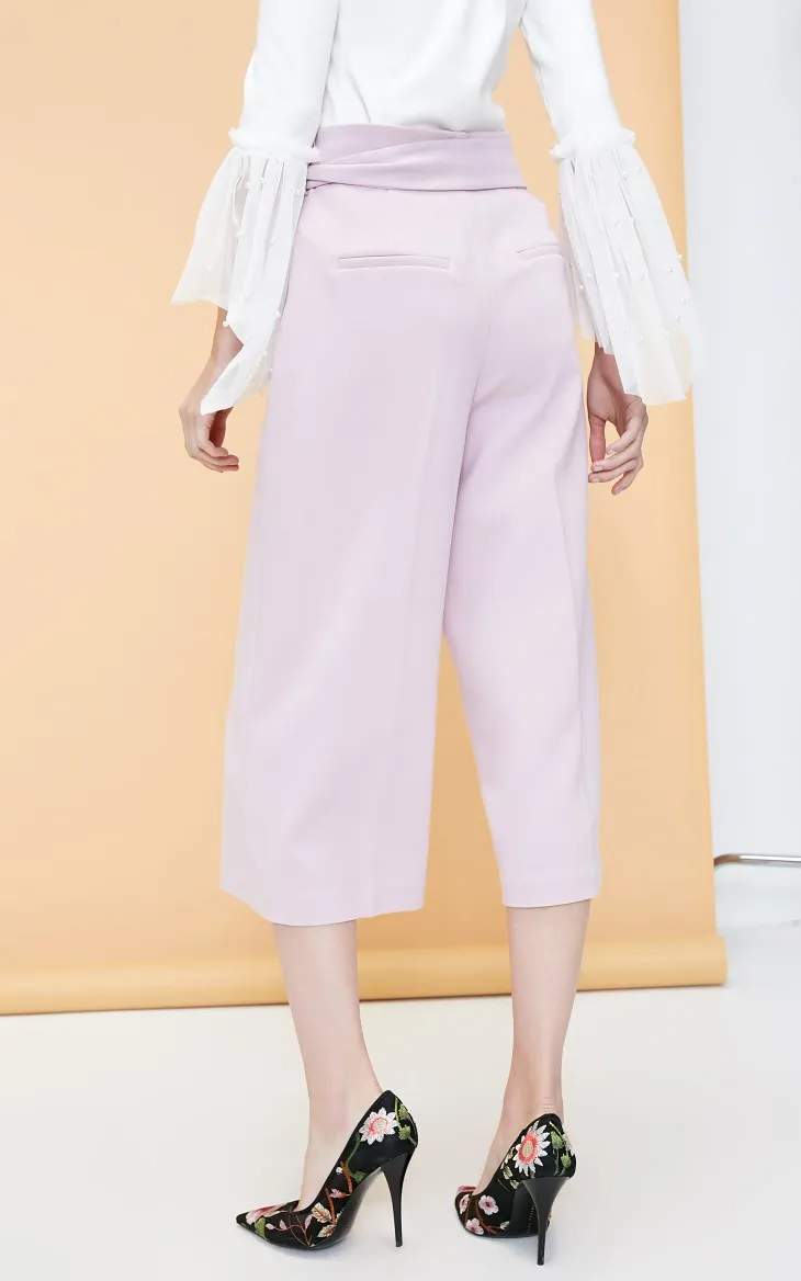 Vero Moda новые женские брюки Капри с высокой талией для отдыха с объемной боковой молнией и широкими штанинами на шнуровке | 31836J515