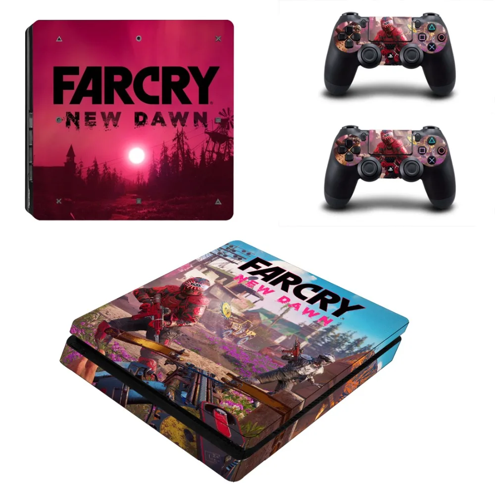 Наклейка Farcry Far Cry New Dawn PS4 Slim наклейка для консоли PlayStation 4 и контроллера Виниловая |