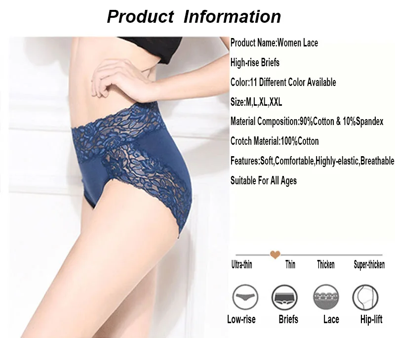 Новое поступление Ropa Interior Femenina, кружевное сексуальное нижнее белье, трусы, женское нижнее белье размера плюс, женские трусики с высокой талией, трусы