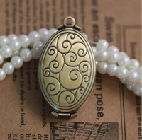 2033mm wallet shaped photo locket blank base antique bronze necklace pendant charm diy jewelry accessories