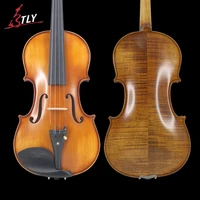 tongling full size natural flamed maple hand craft advanced violin spuce face ebony fitted w case bow rosin mute