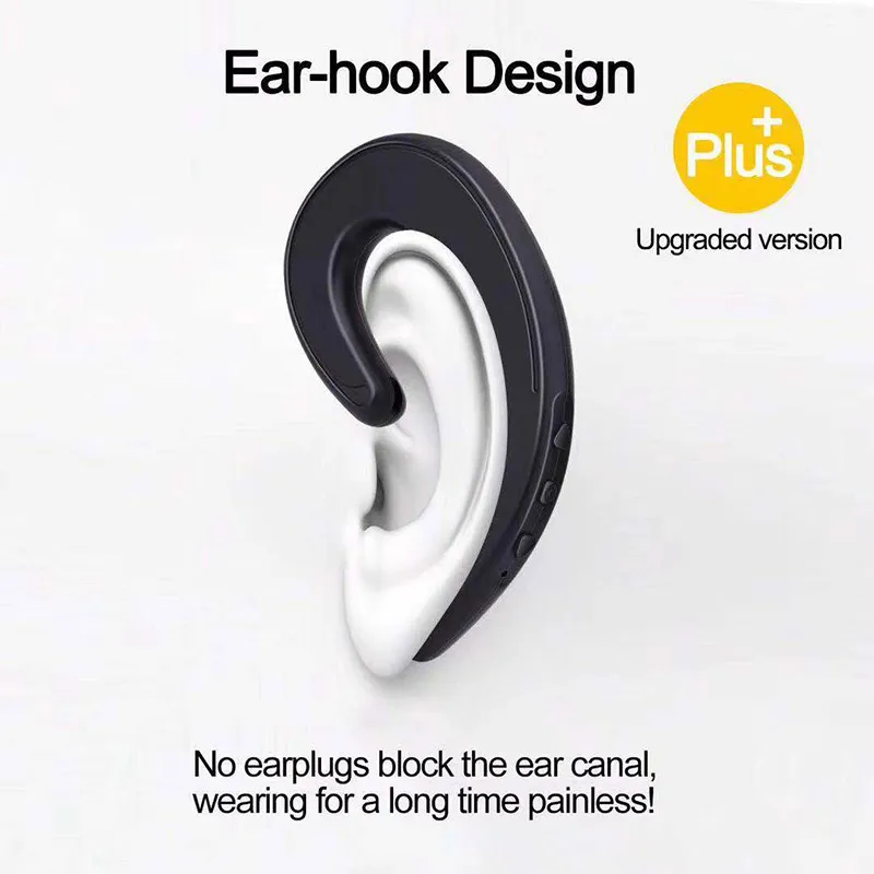 Миниатюрные беспроводные Bluetooth-наушники с заушным крючком безболезненная