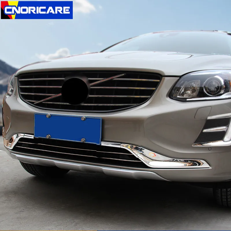 Накладка на переднюю решетку автомобиля ABS 4 шт. для Volvo XC60-17 Авто наружные модифицированные аксессуары