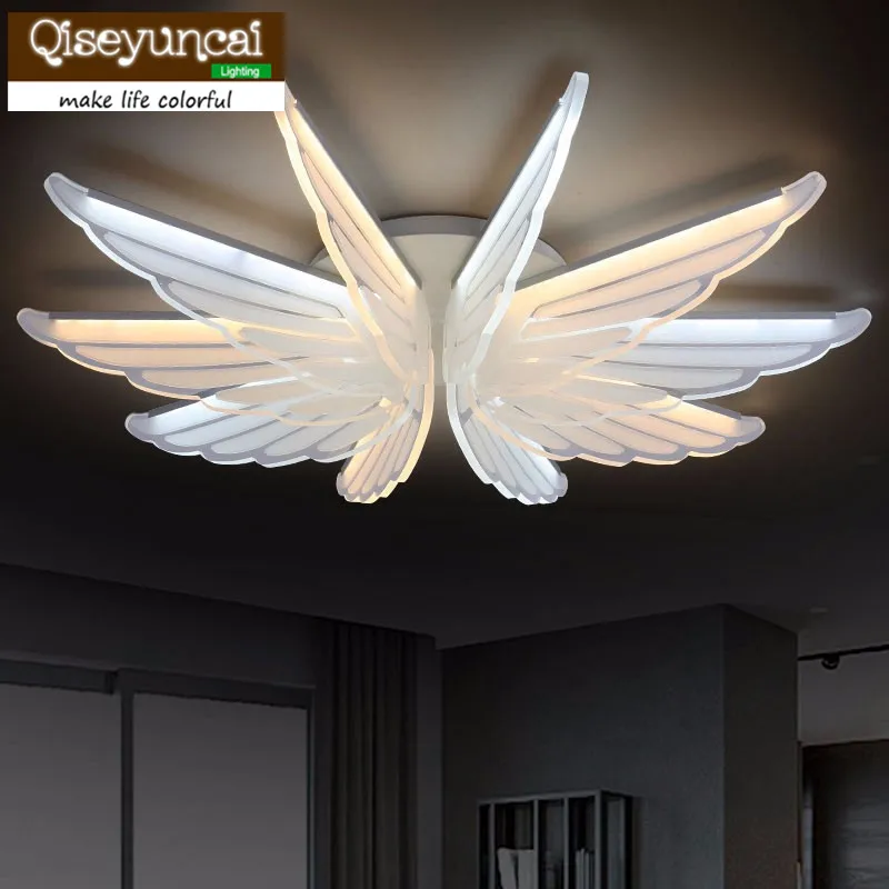 Современная светодиодная люстра с крыльями акриловый светильник для столовой