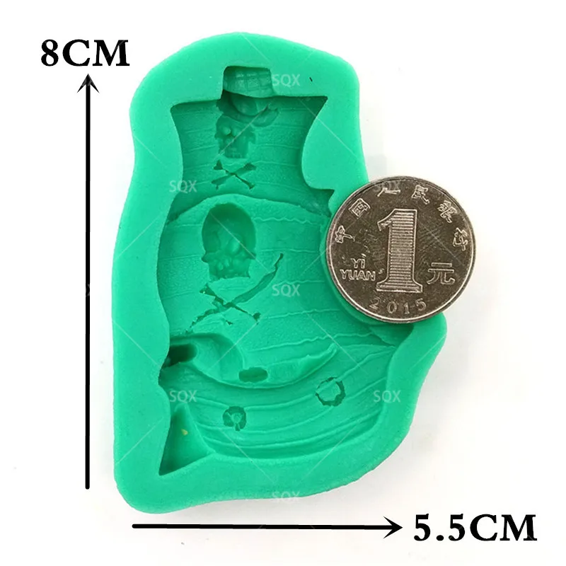 Pirate Corsair Cartoon Party Silicone Fondant Mould Cake Decorating Baking Tools Kitchen Accessories SQ15310 |