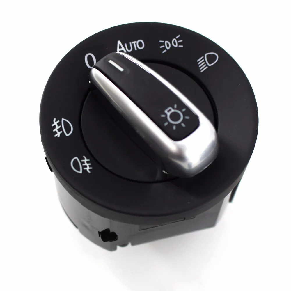 6PCS Chrome Window Headlight Mirror Switch Set for VW Passat B6 CC Golf Jetta |