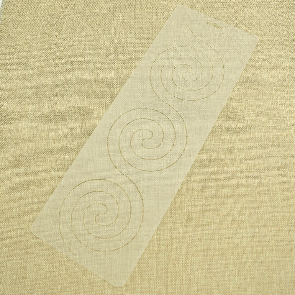 Пластиковые спиральные цветочные узоры стеганые гофрированные шаблоны вышивка