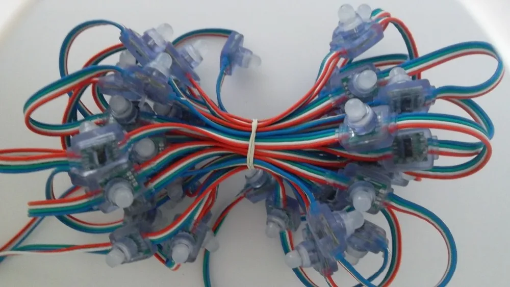 Плоской задней площадь Форма WS2801 Светодиодный модуль rgb пиксель света адресно-rgb