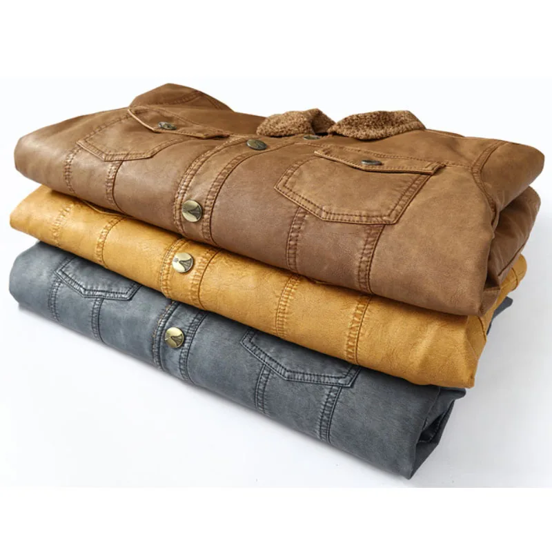 Для Мужчин's Искусственная кожа куртка Байкер осень 2017 г./Зимняя мода отложным