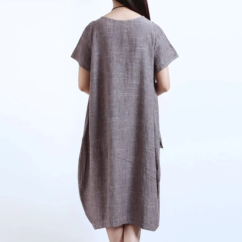 Модные женские туфли летнее платье круглый вырез горловины Изделие из хлопка с