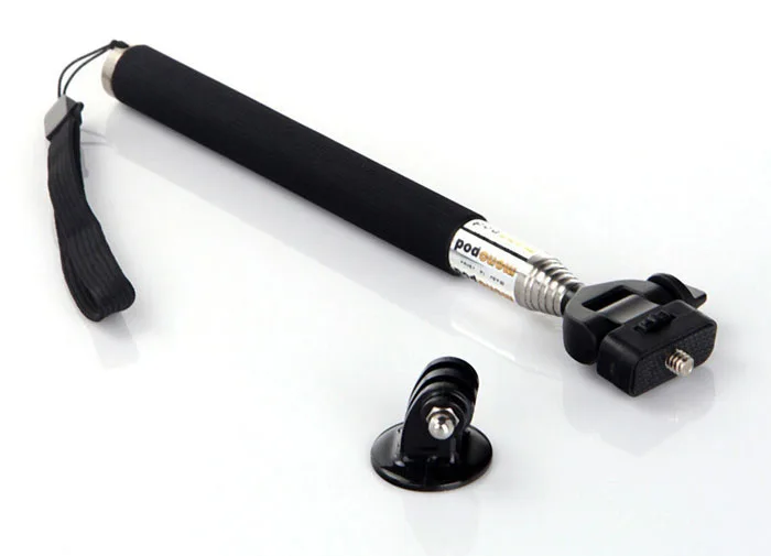 Раздвижной ручной монопод для селфи с автоспуском адаптером штатива Gopro Hero 5 4 3 + 2