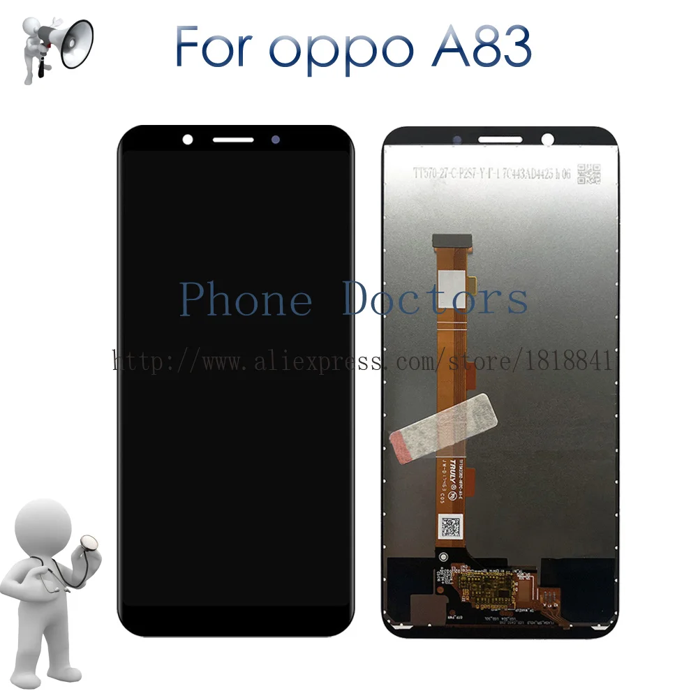 5," для Oppo A83 Полный ЖК-дисплей с кодирующий преобразователь сенсорного экрана в сборе для Oppo A83 ЖК-замена