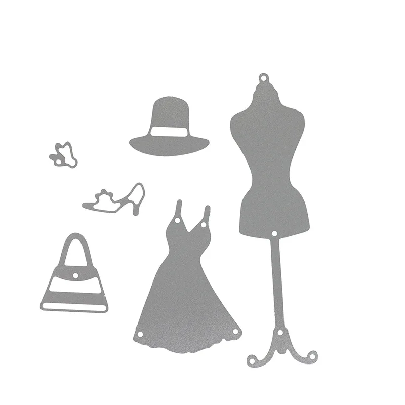 6 шт./лот металла Штанцевые формы манекен форма платье Костюмы Интимные