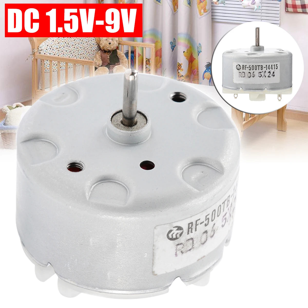 DC 1,5 V-9 V 5V 6V мотор, маленького размера, круглой формы с диаметром 32 мм Диаметр RF-500TB-14415 Мини DC круглый мотор для часы браслет Применение