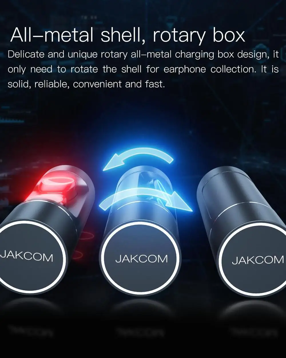 JAKCOM TWS bluetooth наушники с USB вентилятором портативный мини earbus с USB светильник для спорта на открытом воздухе для Xiaomi samsung Iphone