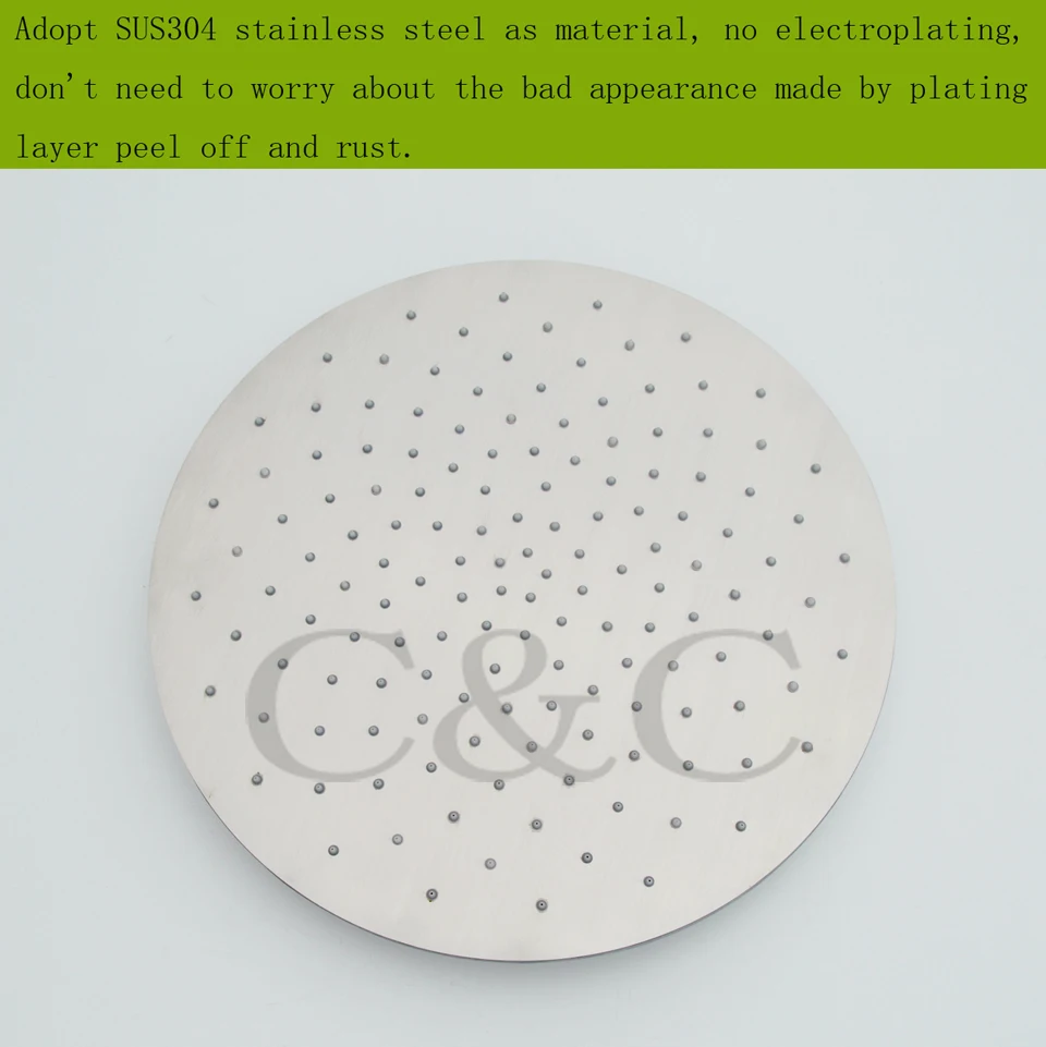 Термостатический смеситель для душа ванной комнаты 20 дюймов светодиодный цвета |