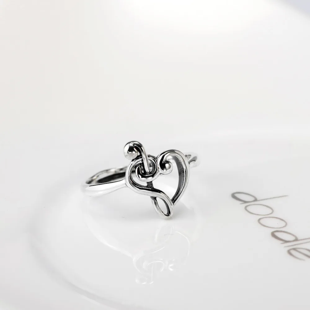Новые серебряные кольца Bague из натуральной 925 пробы, регулируемые кольца, тройной Клиф, кольцо в форме сердца, модное Ювелирное кольцо для женщин GNJ8892