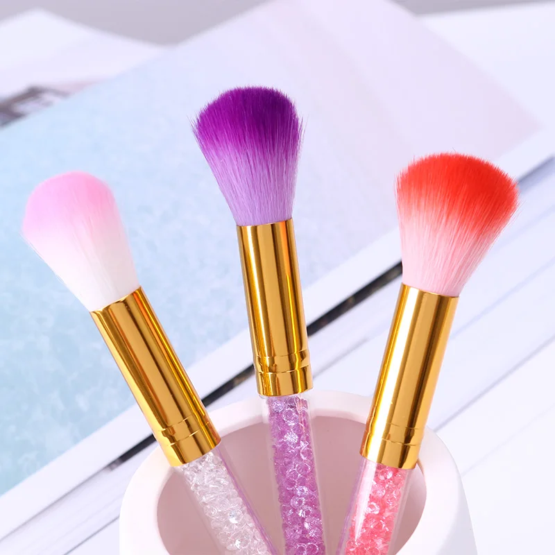 1Pc Professional Makeup Brushes Random Color Cosmetic Foundation Powder Brush Rhinestone Handle Beauty Art Tool | Красота и здоровье