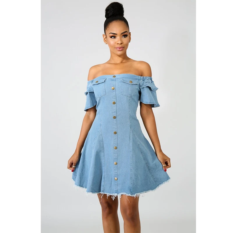 Стрейч короткий рукав платье Лето Для женщин Повседневное Slash шеи Бабочка