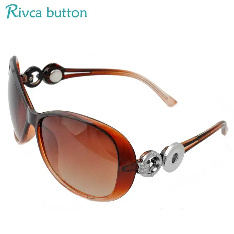Rivca Snap Button Jewelry Adjustable Bracelet 18mm Metal Charms Black Leather Bracelets For Women P00928 | Украшения и аксессуары