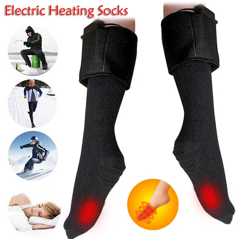 Heated Socks Warm Foot Temperature Controllable Thermal for Hunting Ice Fishing Boot skiing Sports #3d06 | Спорт и развлечения