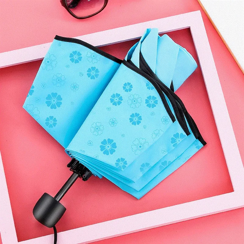 Umbrella small black umbrella sun sunny discoloration in case of water sunscreen plastic | Дом и сад