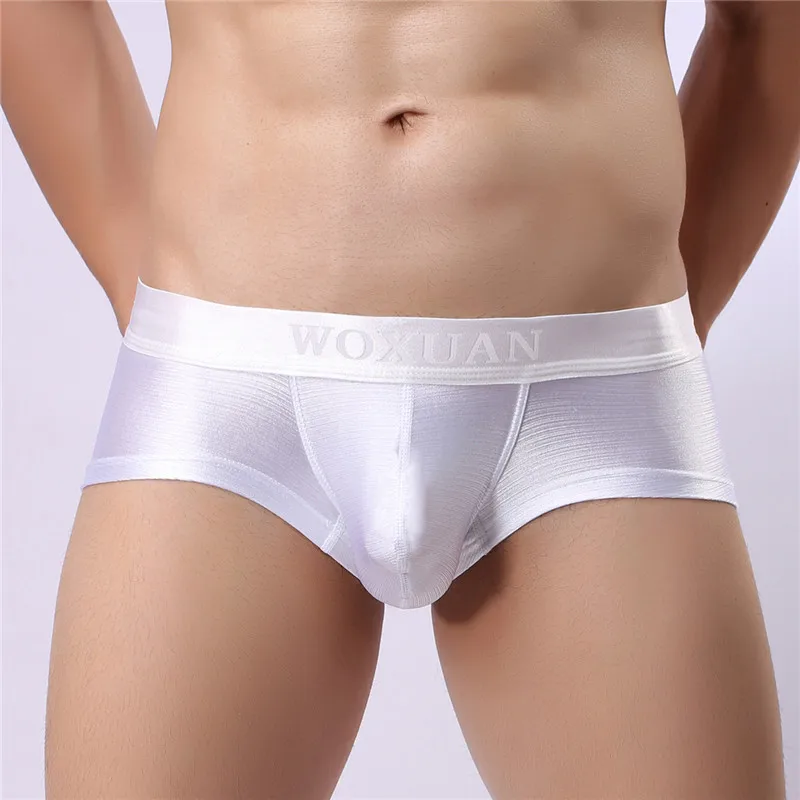 Мужское нижнее белье яркое Шелковистое Cueca боксеры короткие Calzoncillos Hombre мужские