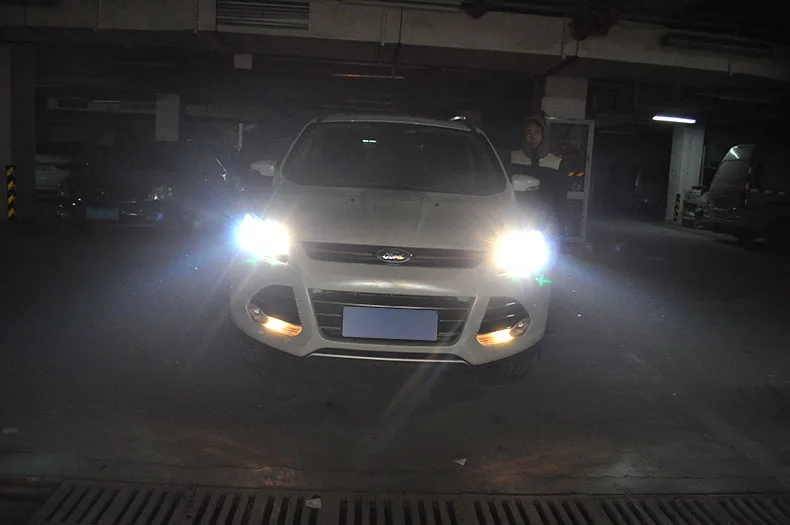 Автомобильный Стайлинг Головной фонарь для ESCAPE KUGA 2013- Головной фонарь СВЕТОДИОДНЫЙ дневной ходовой DRL Bi-Xenon объектив HID автомобильные аксессуары