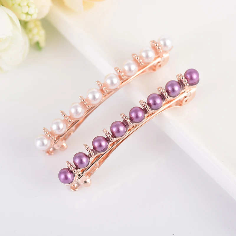 

HairPin 2017 Fashion Hair clip Crystal decoration Hair Dress and Accessories For Women and Girls 1 Pair silver Color