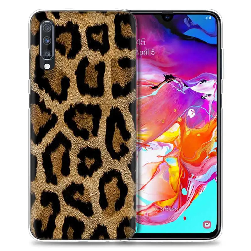 Тигра и леопардовой расцветкой чехол для samsung Galaxy A50 A70 A80 A60 A40 A30 A20 A10 M30 M20 M10 A6 A8 плюс A5 A7 A9 чехол для телефона из ТПУ с принтом"