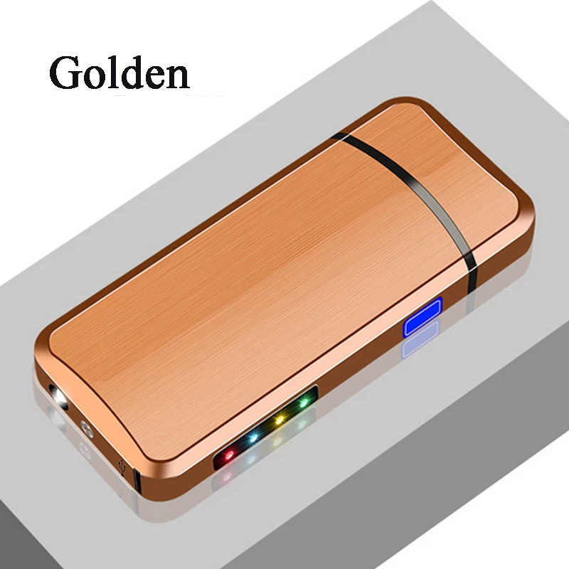 Плазменная Зажигалка Электронная зажигалка Прикуриватель для курения Usb зарядка двойная дуга фонарик наружные аксессуары для сигарет