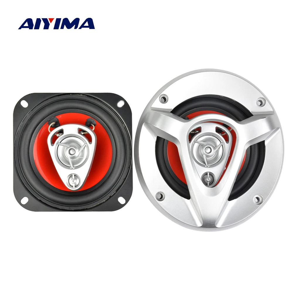 AIYIMA 2 шт. 4 дюйма Автомобильный коаксиальный динамик Hifi Динамик 4Ohm 180 W 3 способа