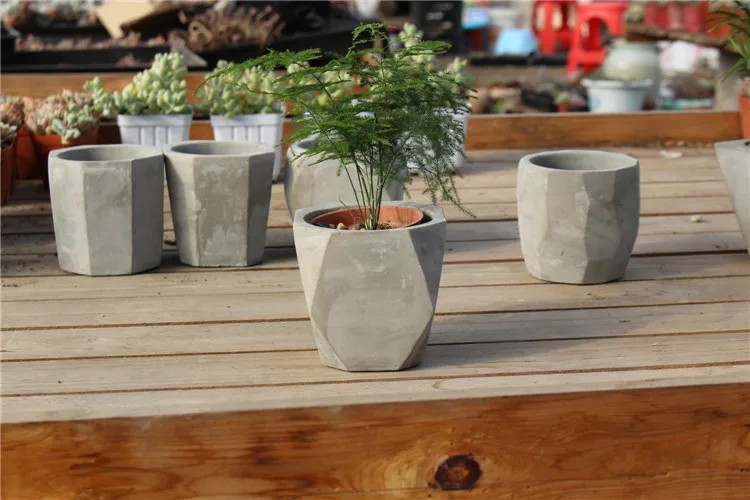 12 шт./лот креативная многоугольная ваза форма для бетона ручная работа украшение