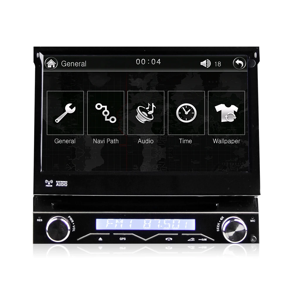 Универсальный автомобильный DVD-плеер 1 Din 7 &quotсъемный аудио GPS Навигация стерео