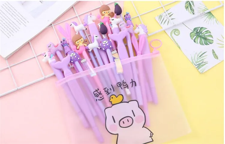 Helpro 20 шт./лот, креативная гелевая ручка в стиле мультфильма Kawaii, Серия животных, ручка для письма, офисные школьные канцелярские принадлежности, большая подарочная посылка