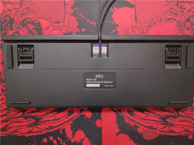 IKBC C87 TKL механическая клавиатура cherry mx silent red tenkeyless C87 PBT keycap без подсветки игровая клавиатура