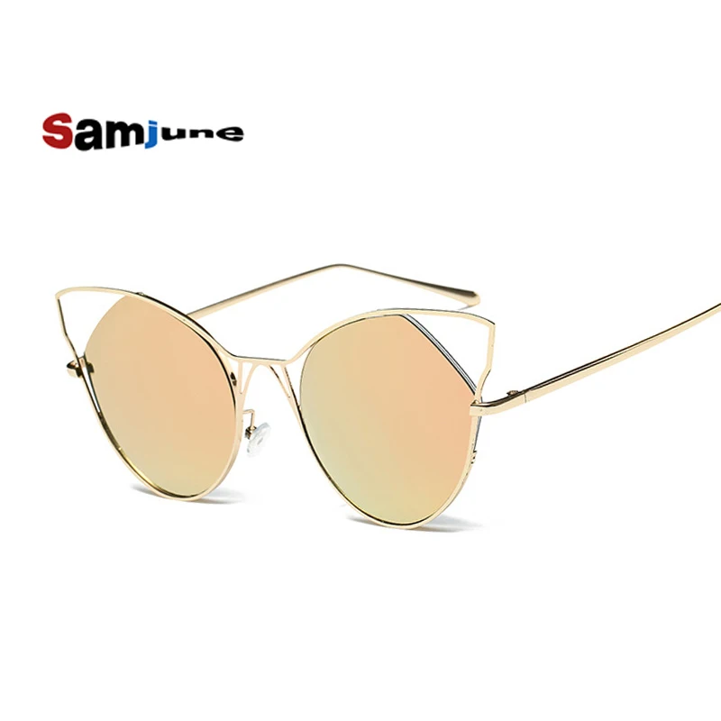 Samjune женские классические брендовые дизайнерские солнцезащитные очки с круглым